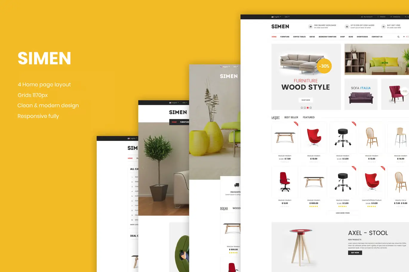 Simen - Responsive eCommerce