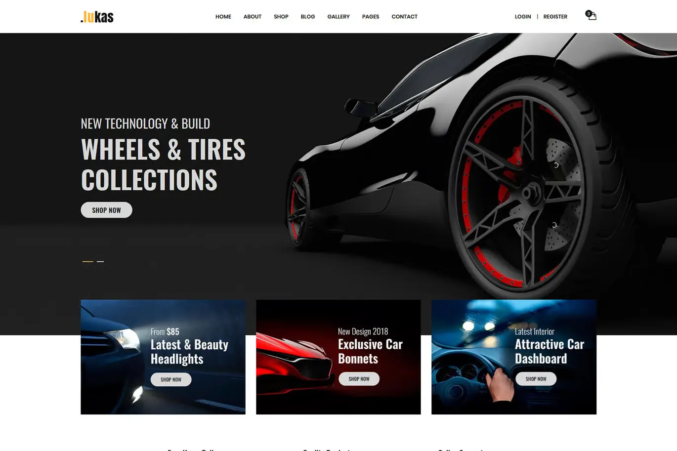 Lukas - Car Parts Store eCommerce