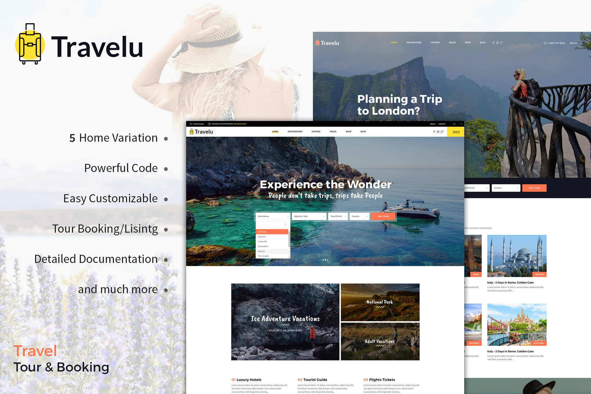 Travelu - Travel, Tour Booking