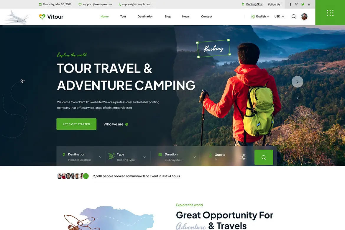 Vitour - Travel & Tour Booking